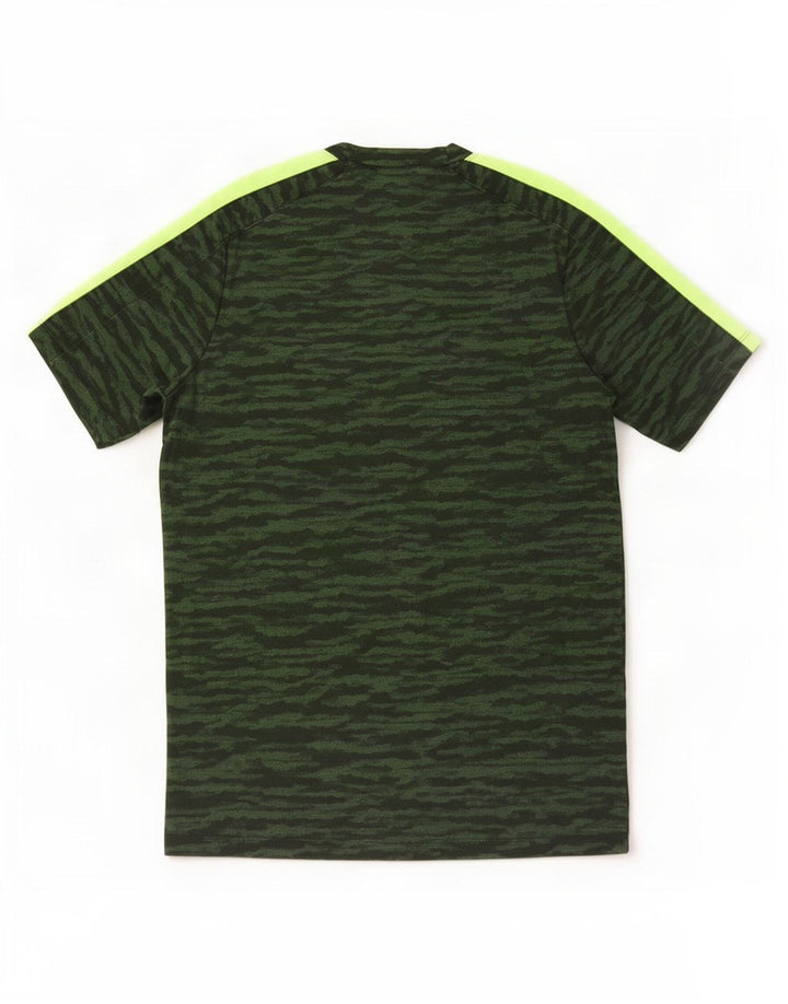 Nike Homme Dri Fit T-Shirt Haut Vert Camouflage Polyester