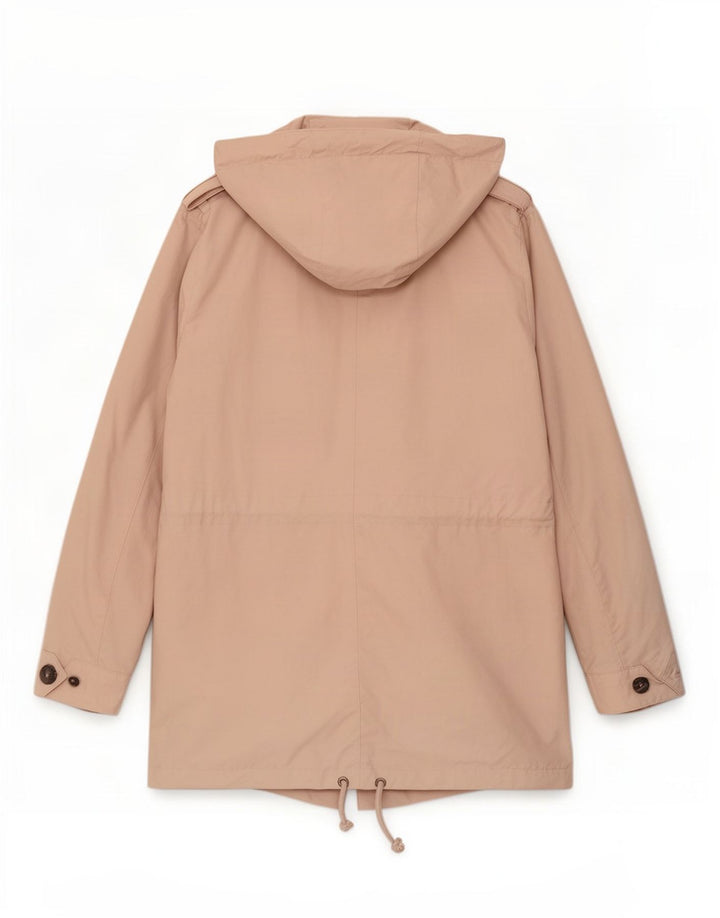 Marks & Spencer Veste parka militaire à capuche pour femme UK 12 Rose moyen