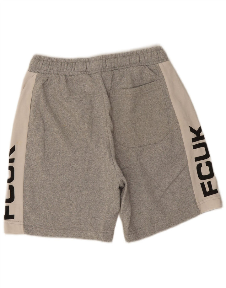 French Connection Short de Sport Graphic Homme Gris Moyen Colourblock