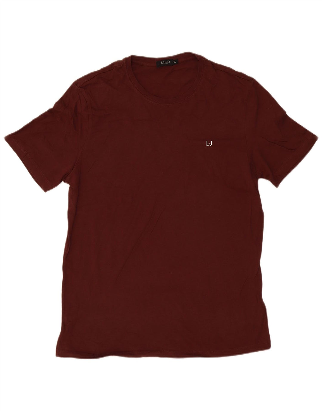 LIU JO T-Shirt Homme Top XL Bordeaux Coton