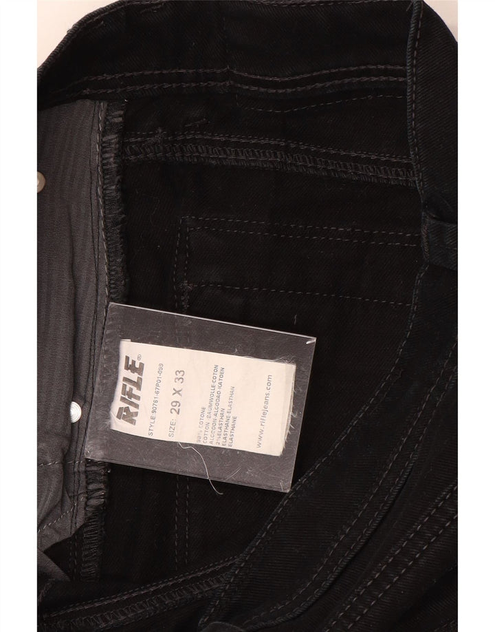 Jeans Slim Homme Rifle W29 L33 Coton Noir