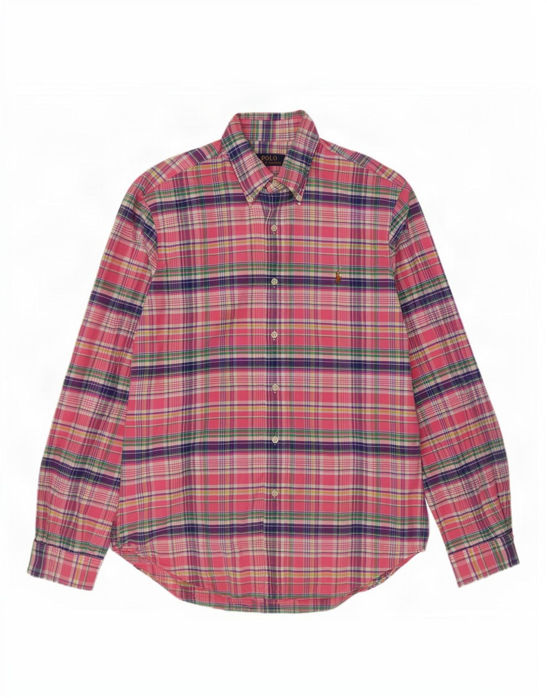 Polo Ralph Lauren Chemise Homme Grand Carreau Rose Coton
