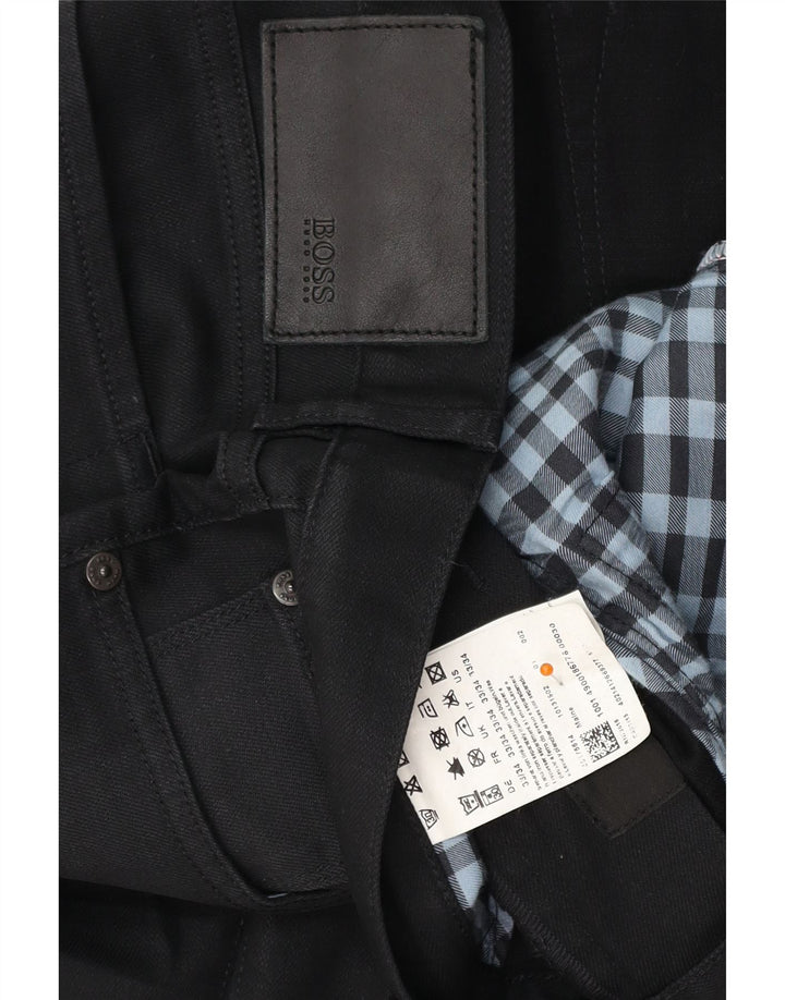 HUGO BOSS Jean droit W33 L29 Homme Noir Coton