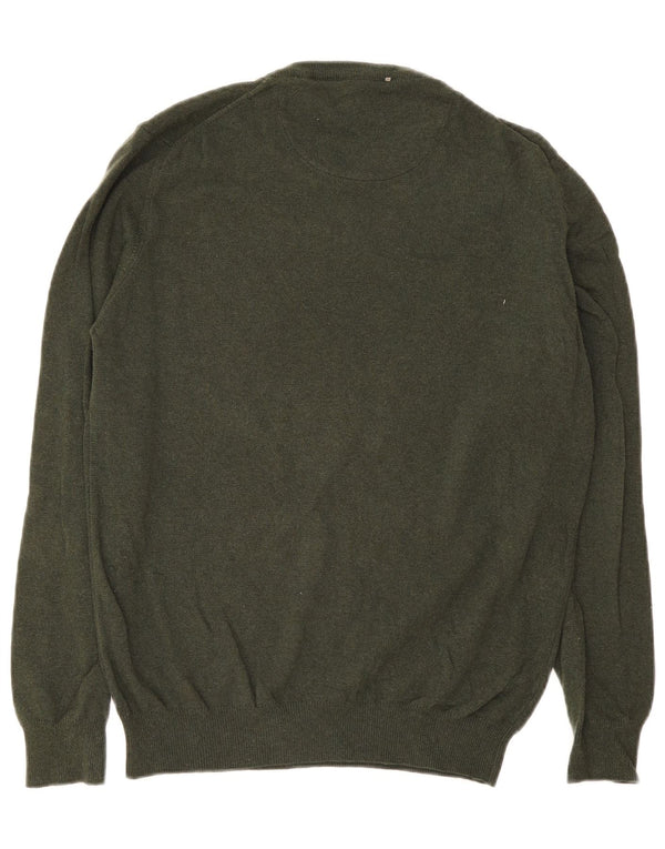Harmont & Blaine Pull Col Ras du Cou Homme Vert Large Polyamide