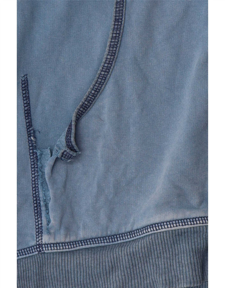 Lee Pull à capuche zippé pour femme UK 44 Bleu moyen Coton