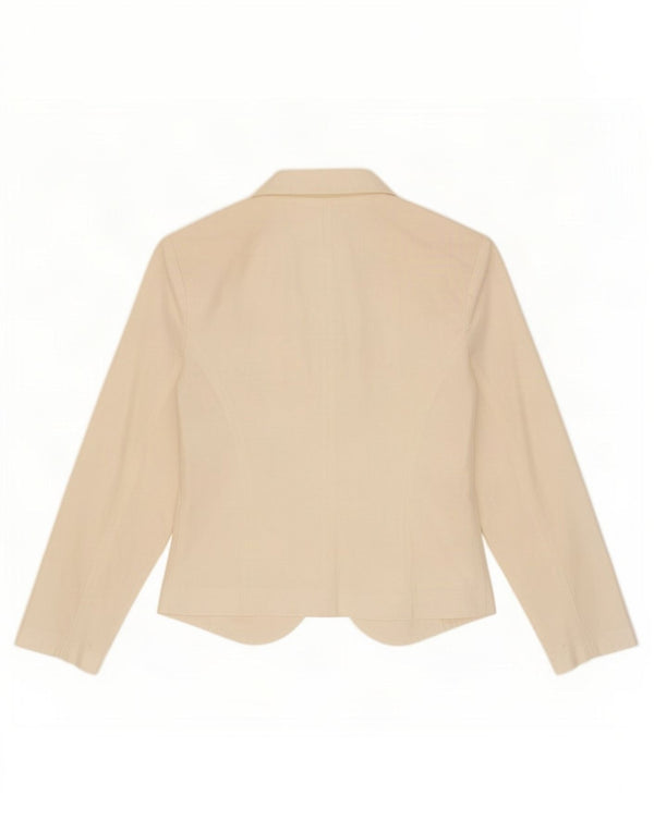 Rinascimento Veste blazer à 1 bouton pour femme UK 6 XS Blanc cassé