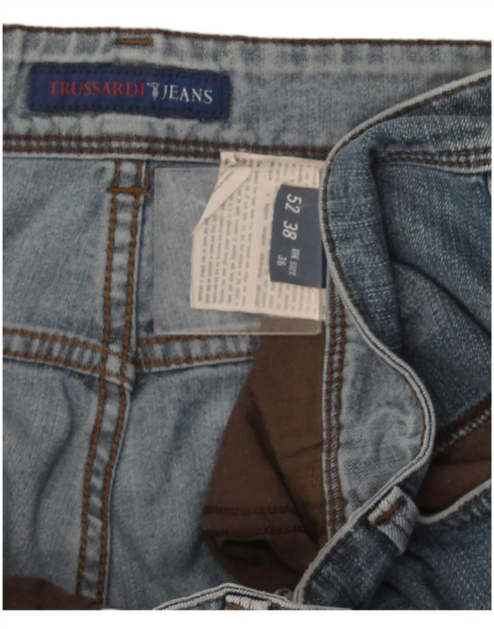 Trussardi Jean Droit W36 L34 Bleu Homme