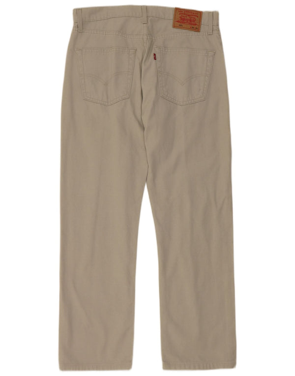 Levi's Pantalon Droit 551 Casual W34 L29 Homme Gris Coton