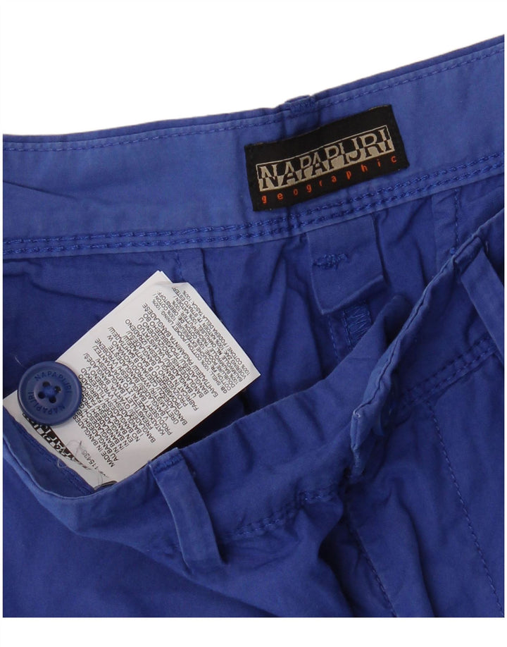 Napapijri Short Chino Homme W30 Bleu Moyen Coton