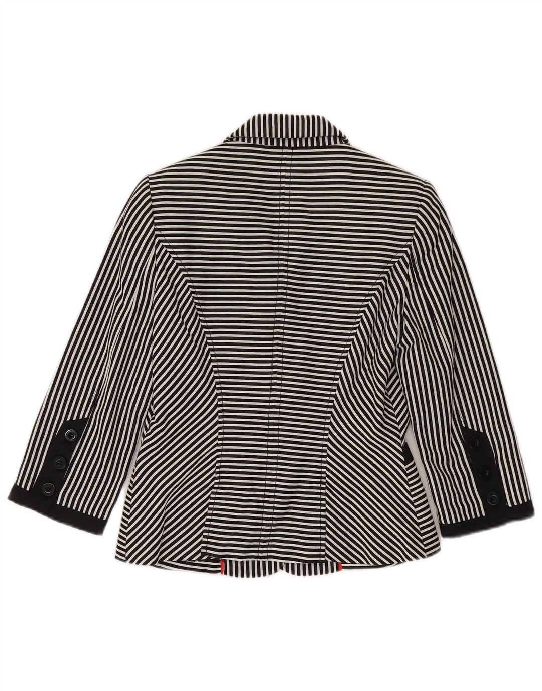 Jasper Conran Veste blazer à manches 3/4 pour femme UK 10 Petites rayures noires