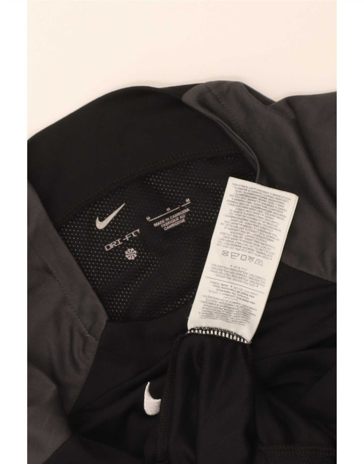 Nike Hommes Dri Fit T-Shirt Haut Noir Colorblock Polyester
