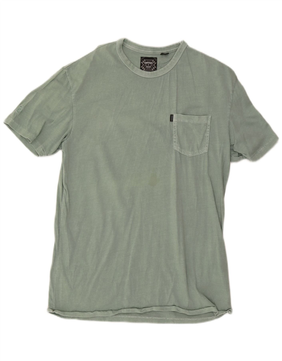 Superdry T-Shirt Homme Top Large Vert Coton