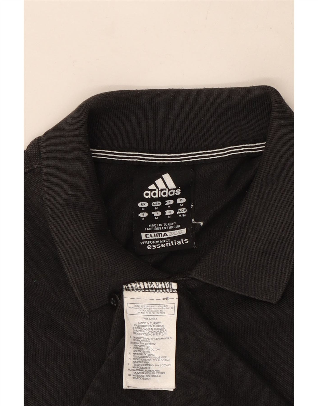 Adidas Polo Clima 365 Homme Noir Moyen Coton