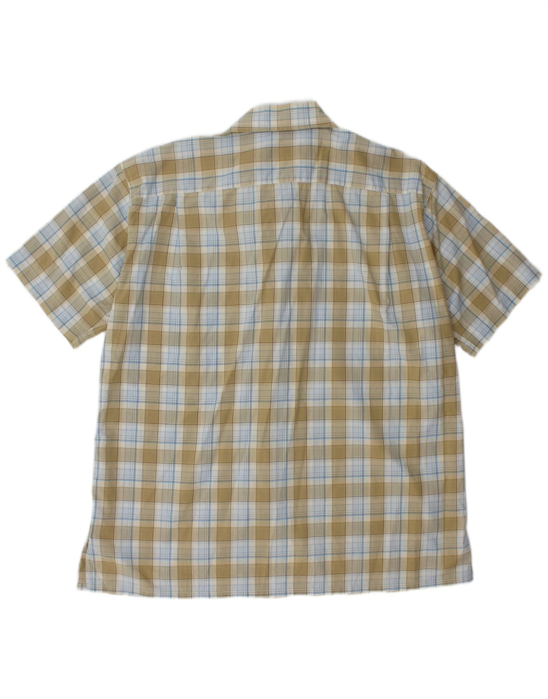 LACOSTE Chemise à manches courtes pour hommes Taille 46 2XL Kaki Check