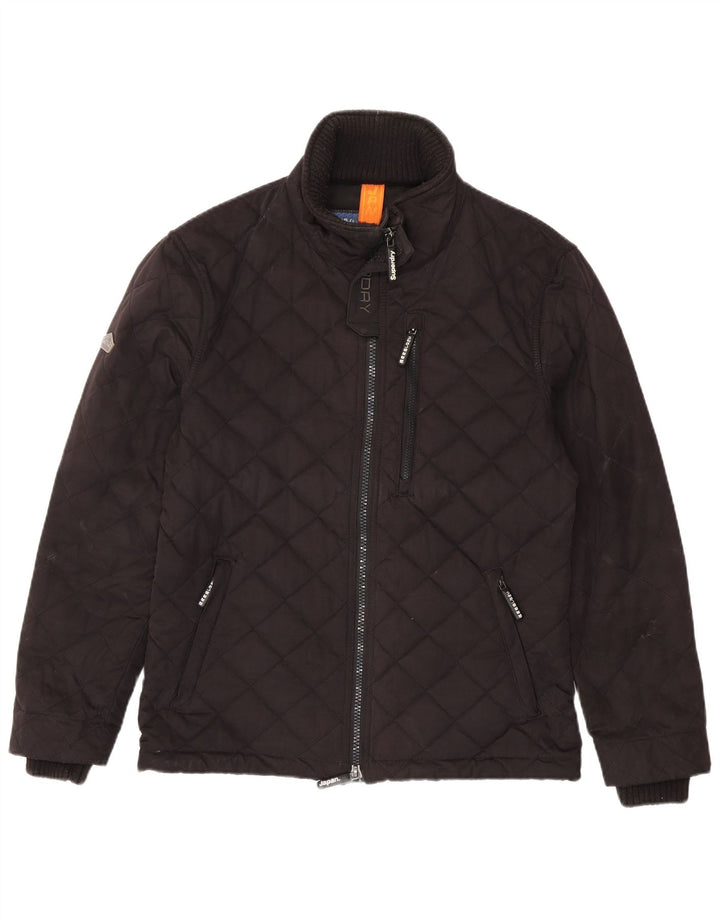Superdry Veste matelassée The Windhiker pour homme UK 42 XL Noir Polyester