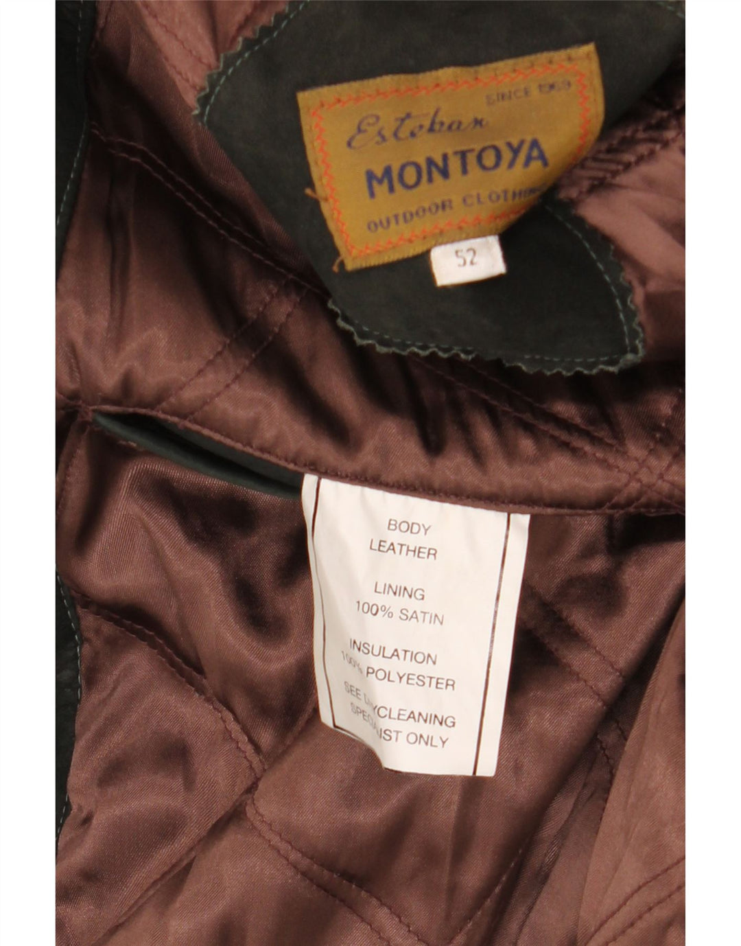 VINTAGE Manteau en Cuir Homme IT 52 XL Cuir Noir