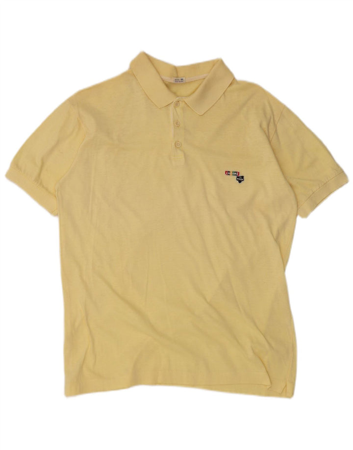 Polo Garçon Vintage 15-16 ans Jaune