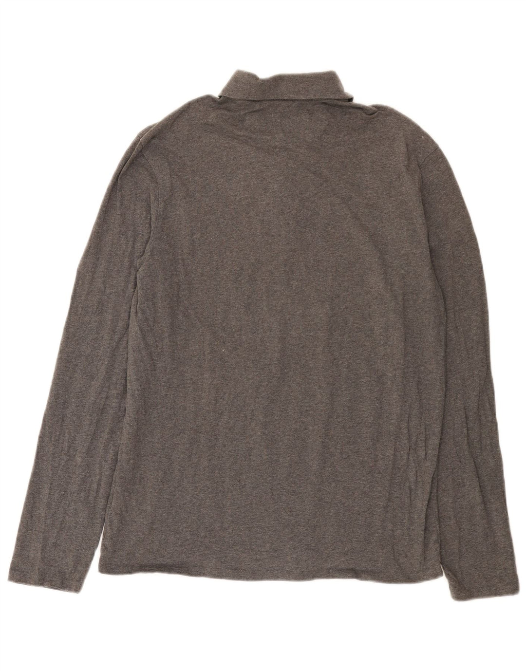 Guess Polo à manches longues pour hommes, grand coton gris