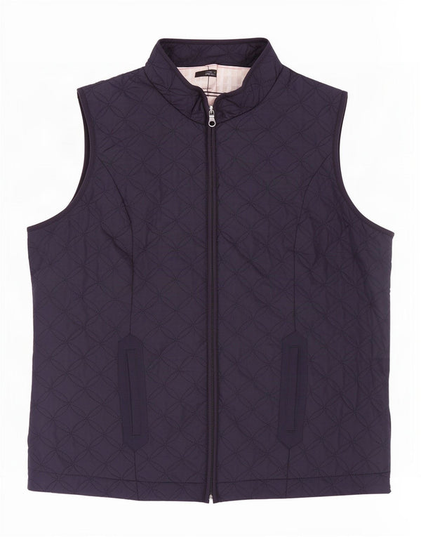 Marks & Spencer Gilet matelassé pour femme UK 18 XL Bleu marine Polyester