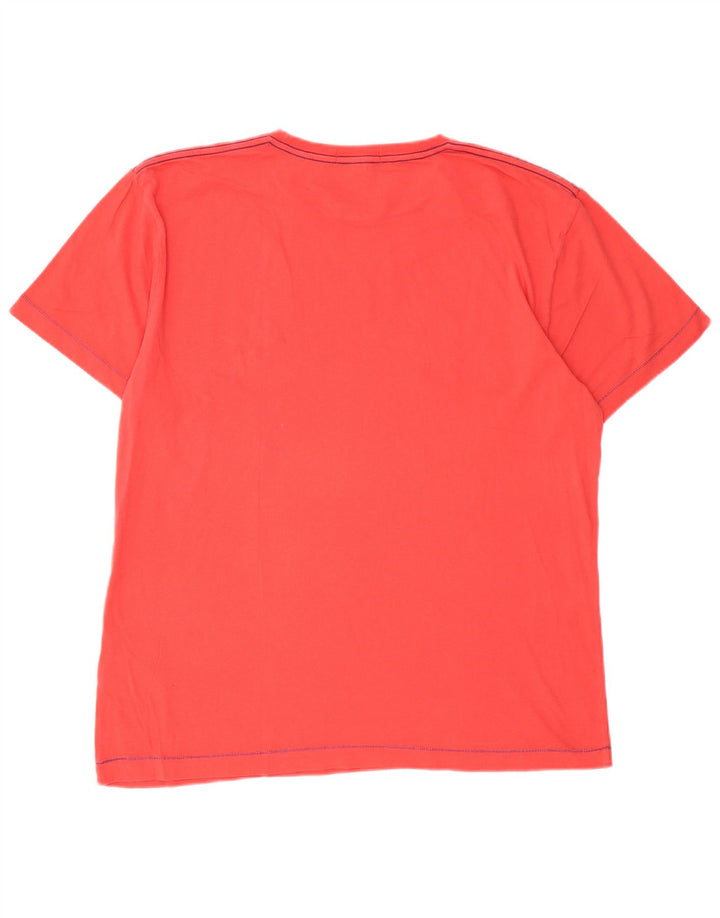Gant Homme Graphic T-Shirt Top Large Rouge Coton