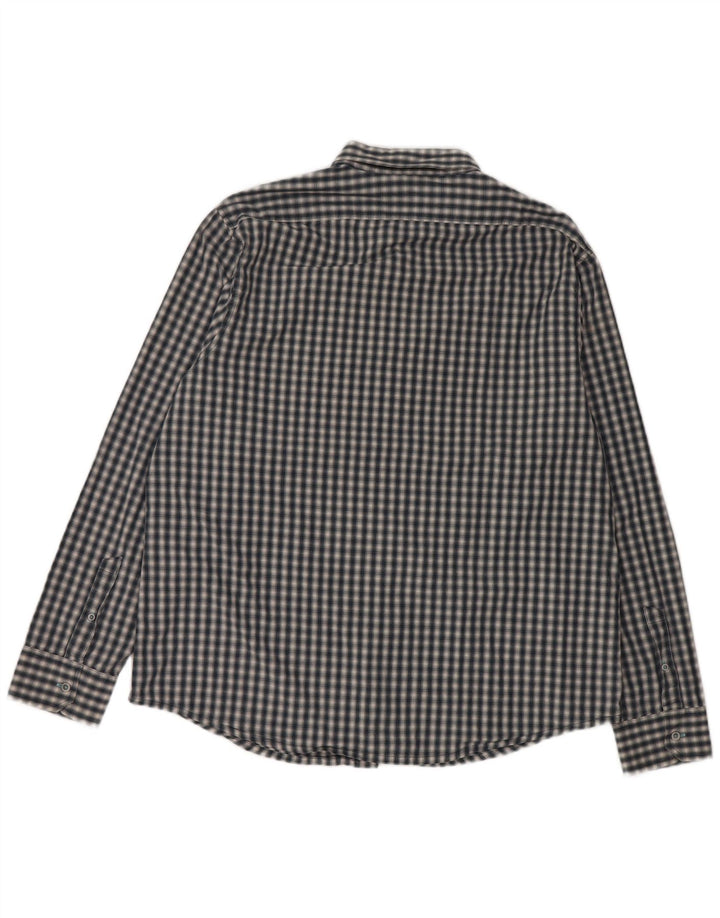 Penguin Chemise Slim à Carreaux Heritage Homme 2XL Bleu à Carreaux en Coton