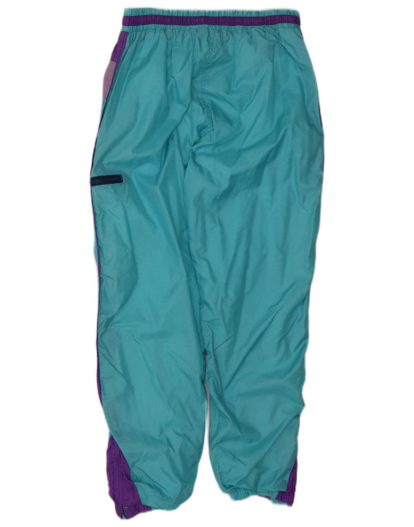 vintage Mens Cargo Survêtement Pantalon Joggers Grand Bleu Colorblock