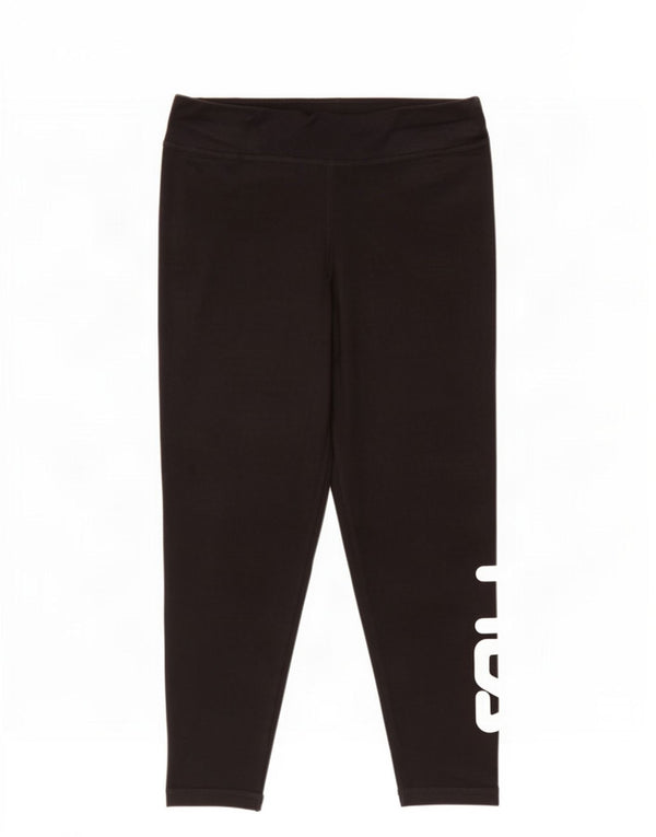 Fila Leggings graphiques pour femmes UK 18 XL Coton noir