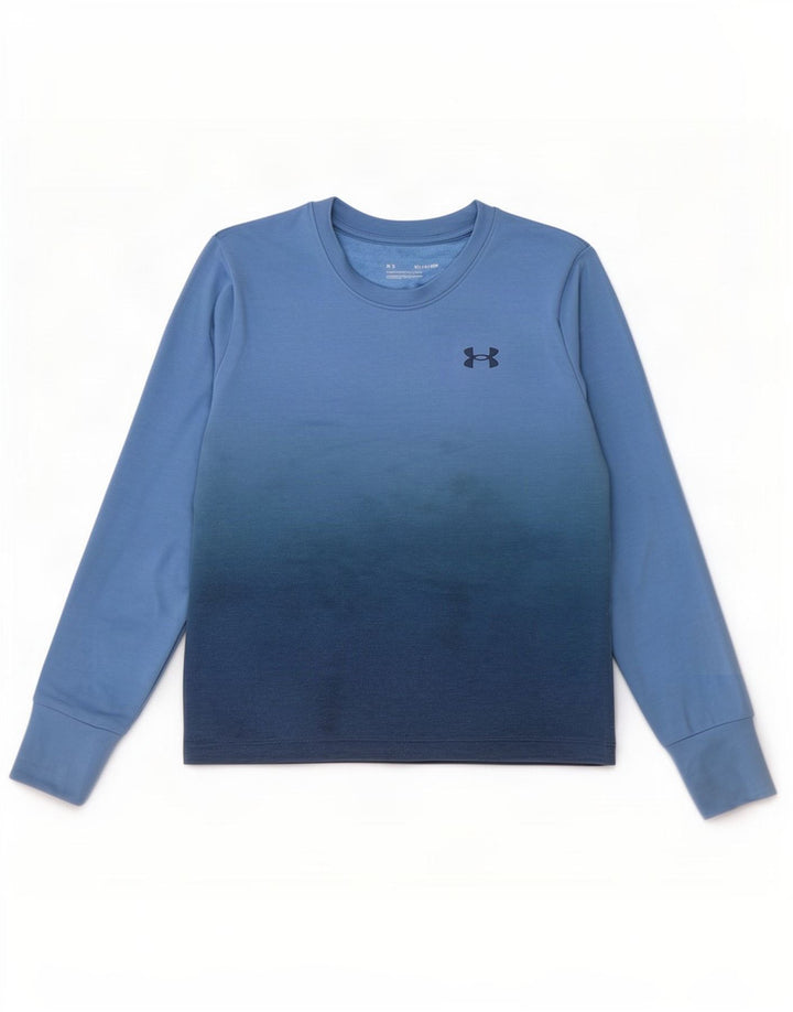 Under Armour Haut à manches longues XS Bleu Tie Dye Polyester Homme