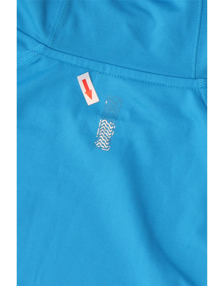 Puma Pull à capuche pour homme Petit Bleu Colorblock Polyester