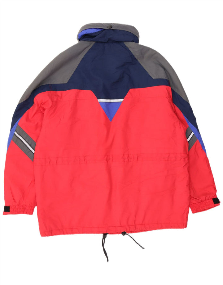 DIADORA Veste de ski à capuche graphique pour homme UK 42 XL Rouge Colorblock Polyester