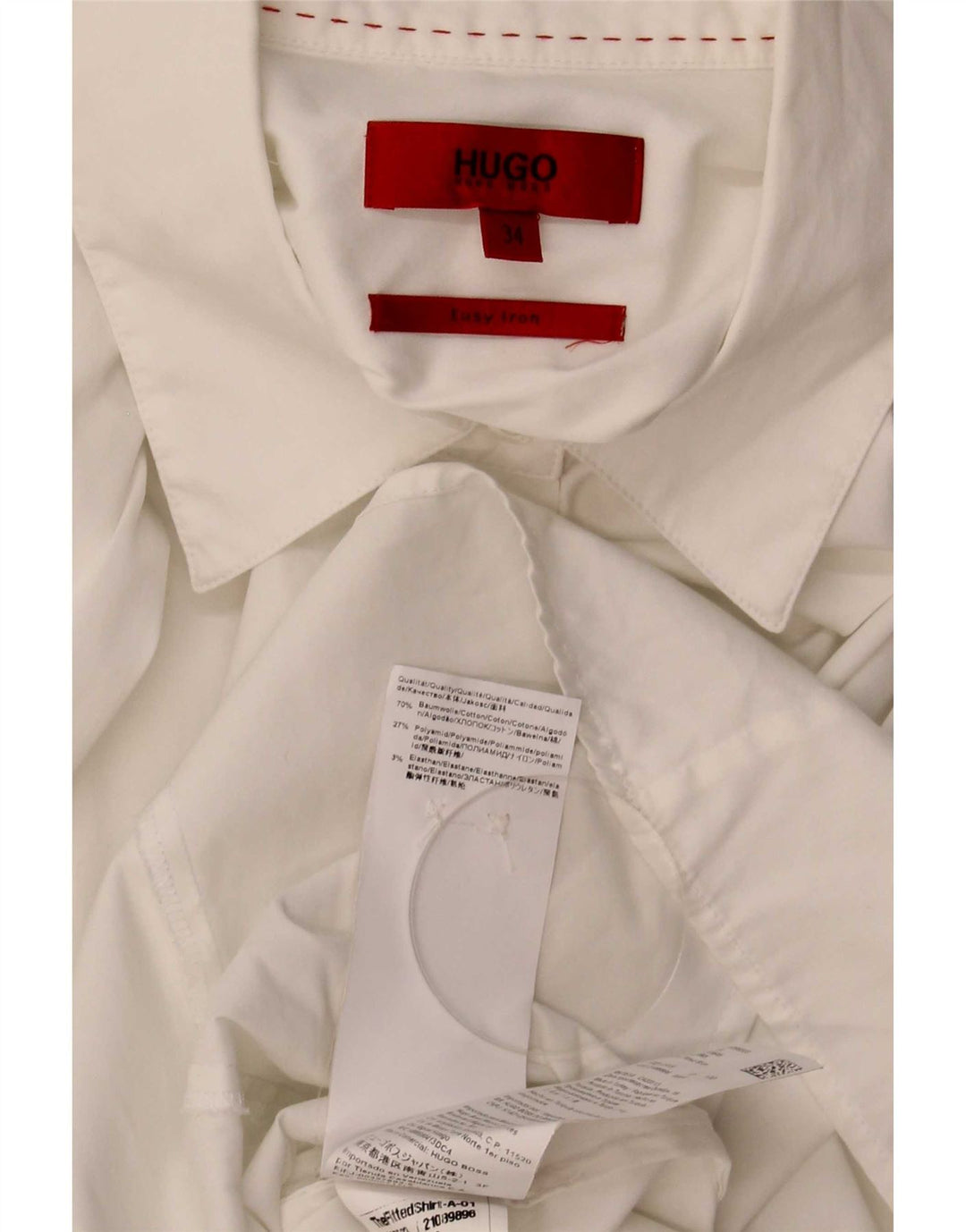 Hugo Boss Chemise Femme EU 34 XS Blanc Coton