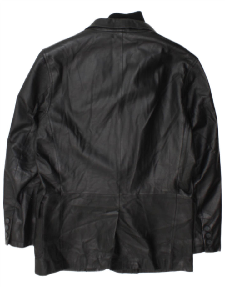 Conbipel Veste en Cuir Homme IT 48 Cuir Noir Moyen