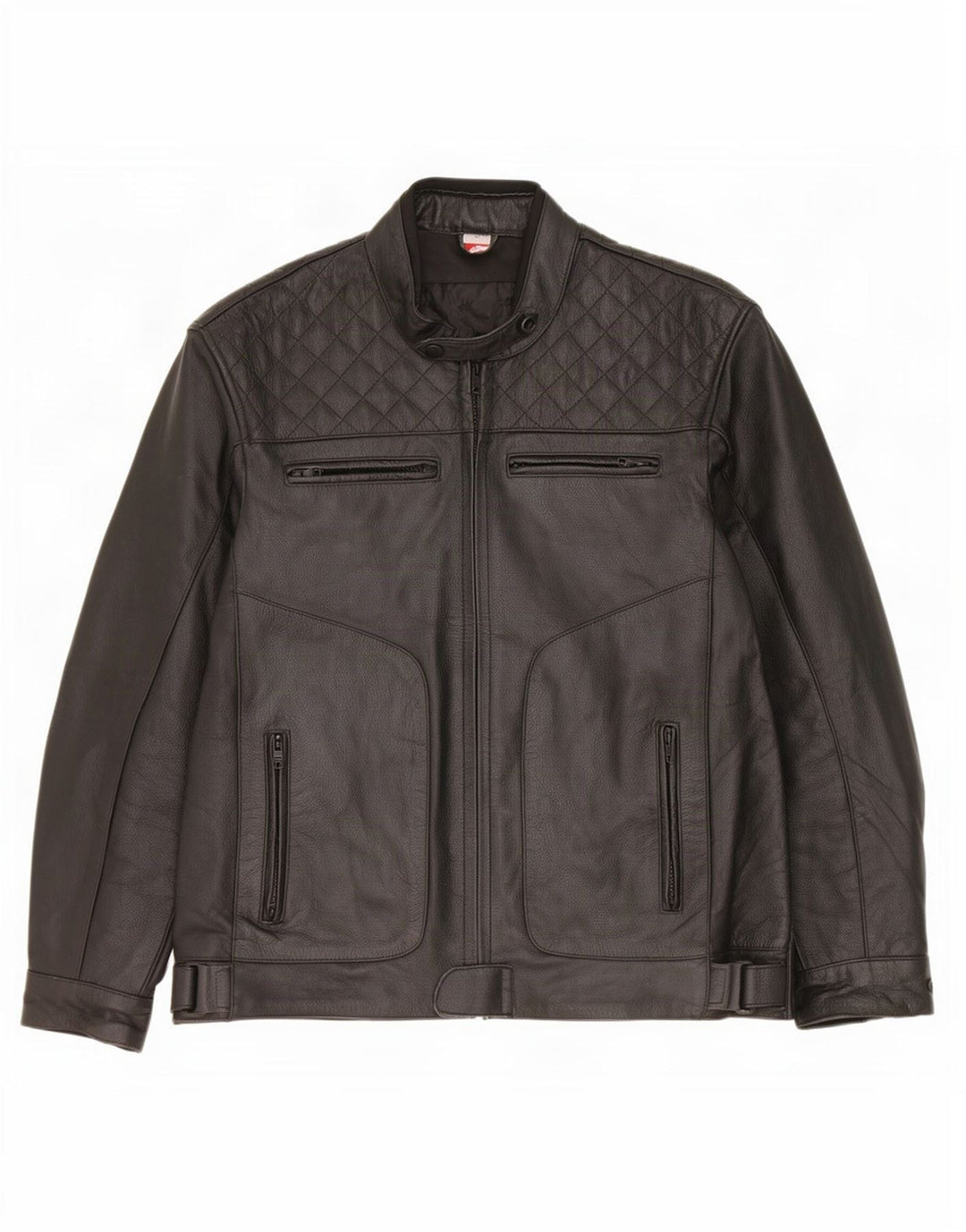 Texpeed Veste en cuir pour homme UK 40 Large Noir