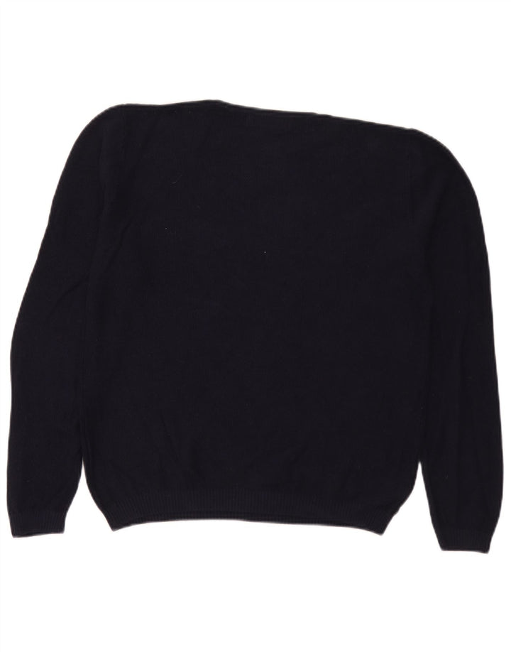 Zara Pull ras du cou pour homme, grand, bleu marine