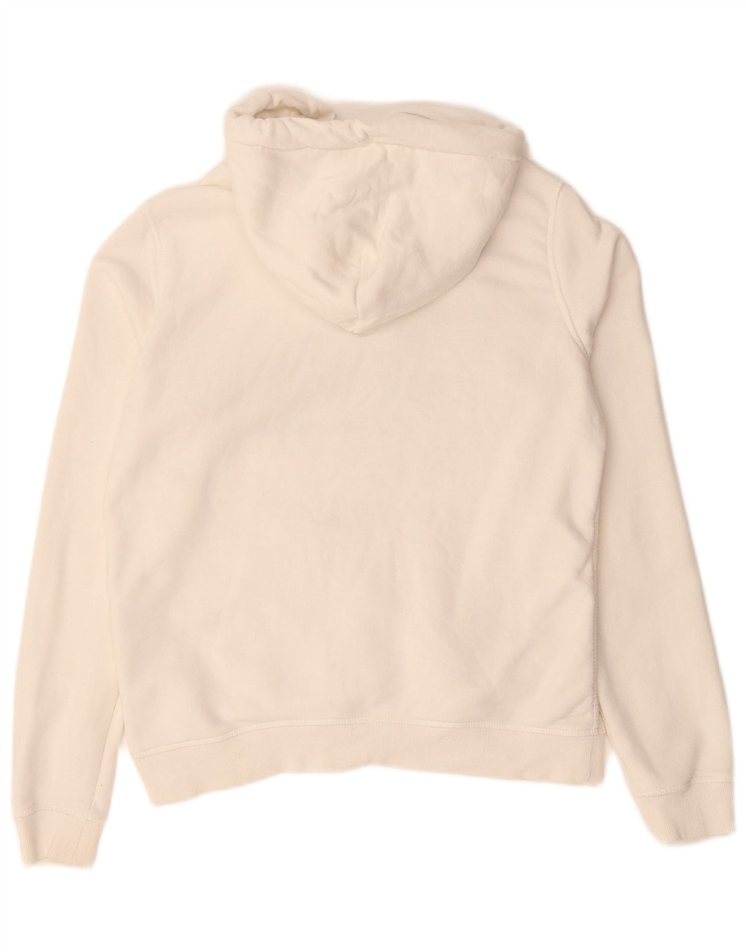 JACK WILLS Pull à capuche surdimensionné graphique pour femme UK 10 Petit coton blanc
