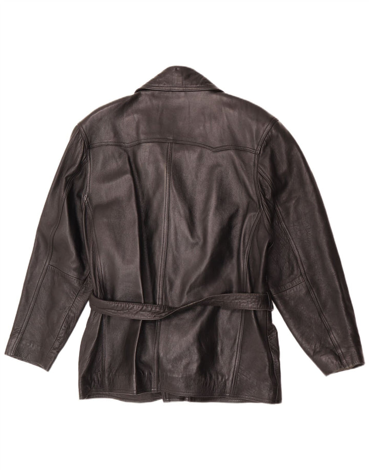 Joy Veste en cuir surdimensionnée pour femme IT 42 Noir moyen