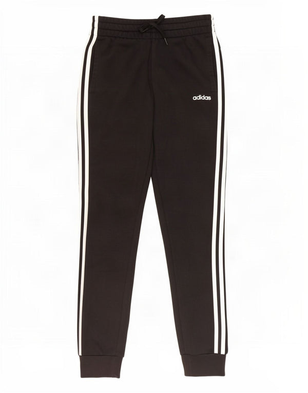 Adidas Pantalon de survêtement pour femme Joggers UK 4/6 XS Noir Coton