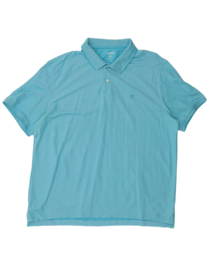 IZOD Polo Homme 2XL Bleu Coton