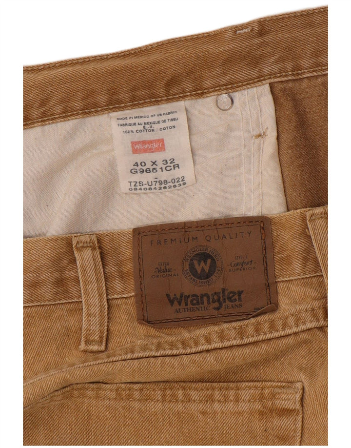 Wrangler Jean droit homme W40 L32 coton beige