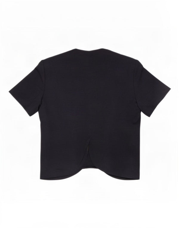 MIMMINA Veste blazer à manches courtes pour femme UK 14 Noir moyen