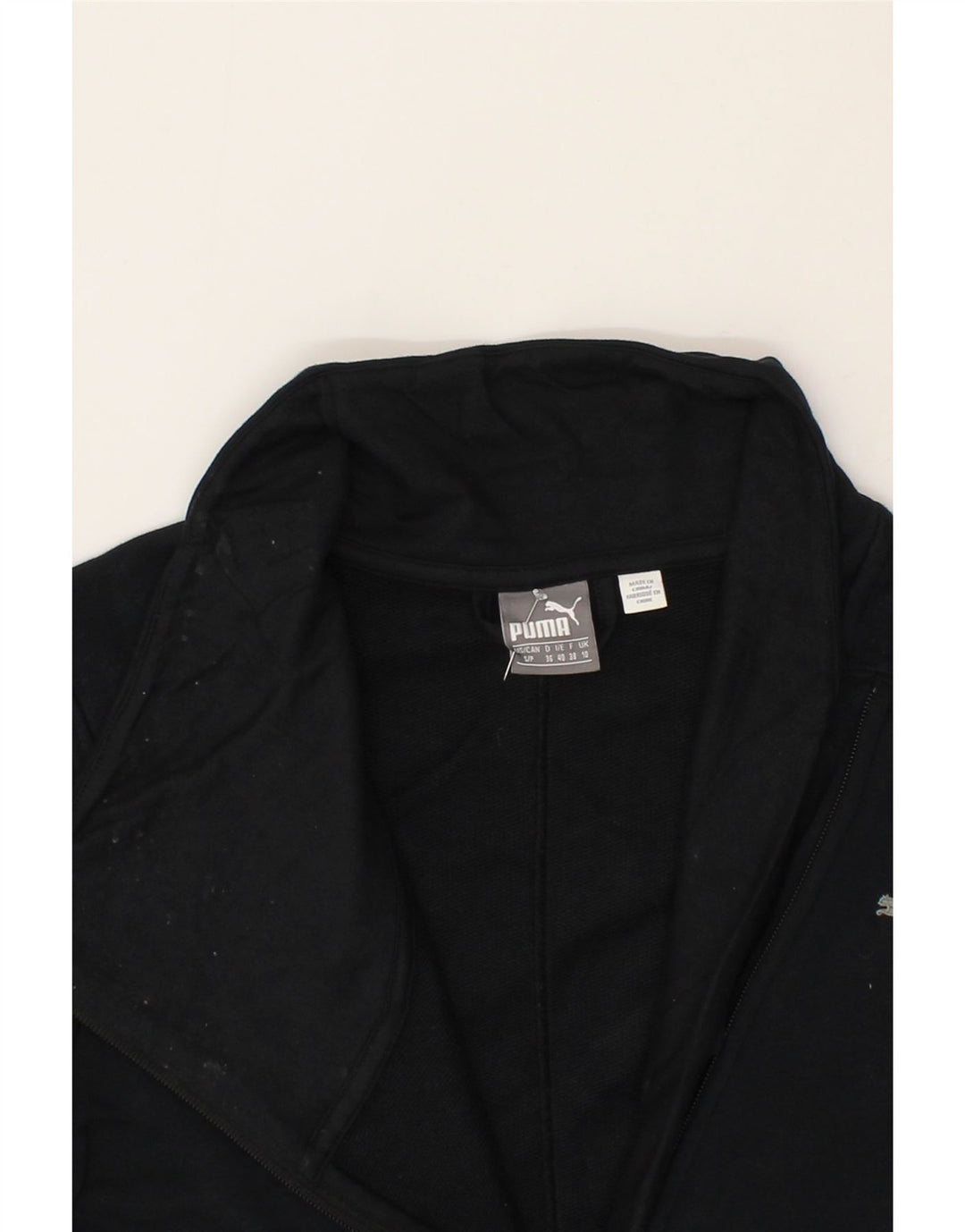 PUMA Veste de survêtement pour femme UK 10 Small Noir
