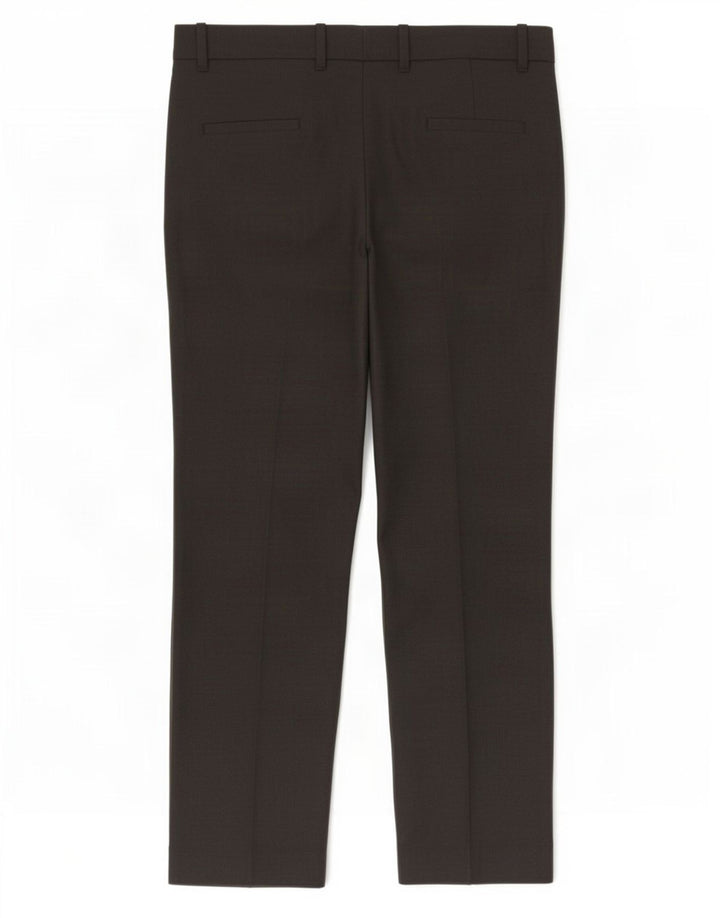 Zara Pantalon Chino Droit Femme Moyen W28 L28 Gris Polyester