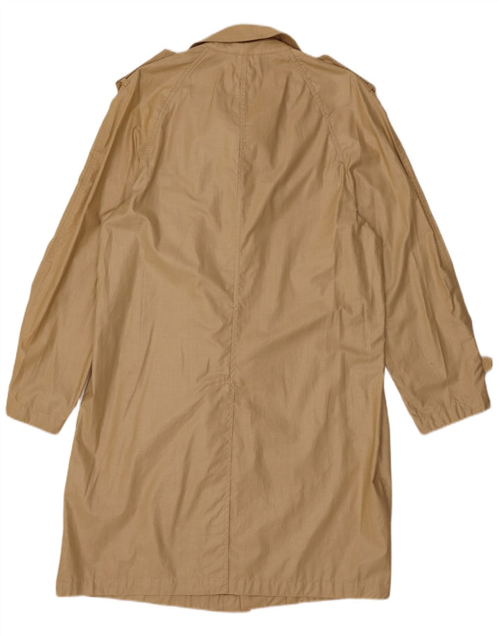 VINTAGE Trench Femme UK 14 Coton Beige Moyen