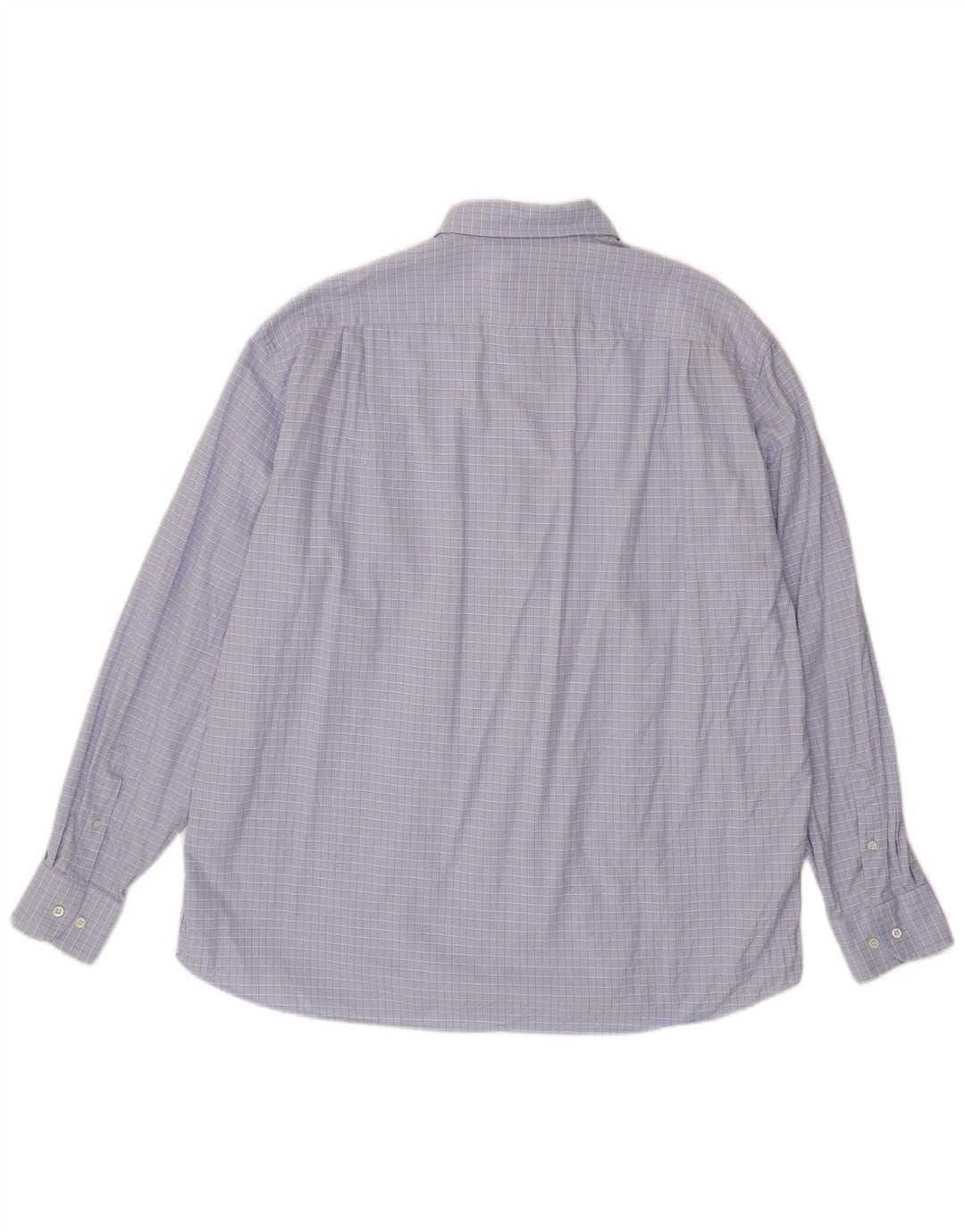 HUGO BOSS Chemise homme Taille 45 17 1/2 XL Coton à carreaux violet