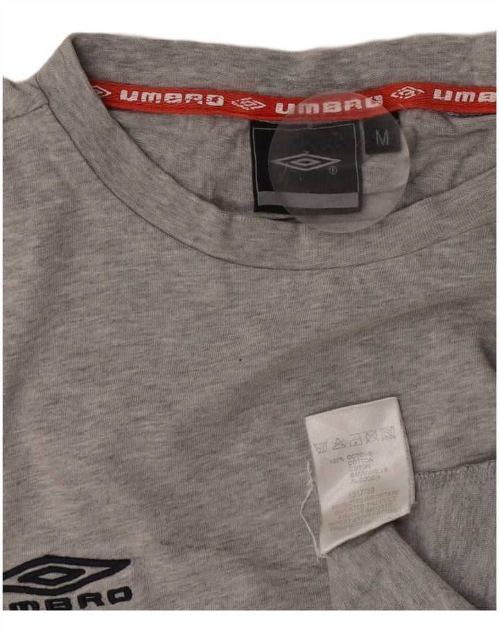 Umbro T-Shirt Homme Gris Moyen Moucheté Coton
