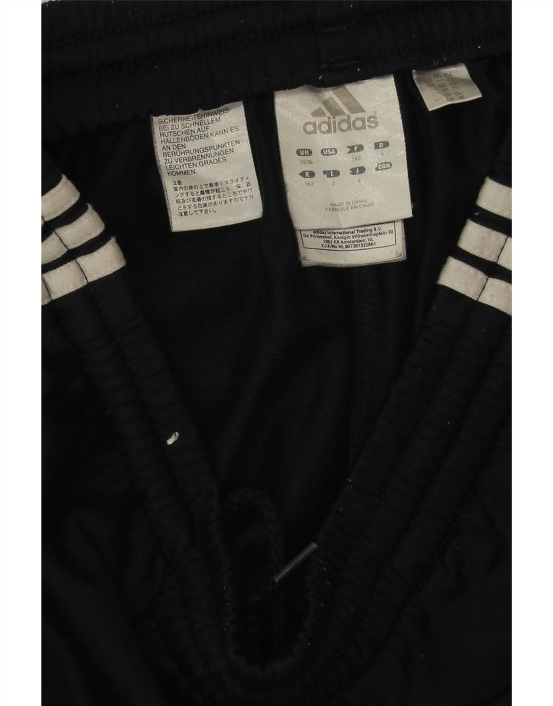 Adidas Pantalon de survêtement pour homme UK 34/36 Small Bleu marine Polyester