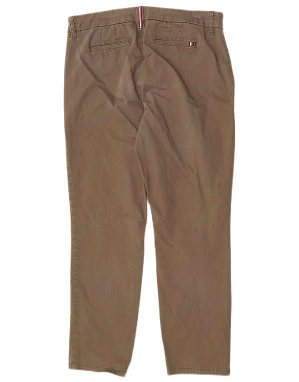 Tommy Hilfiger Pantalon chino régulier pour femme US 10 Large W32 L27 Kaki