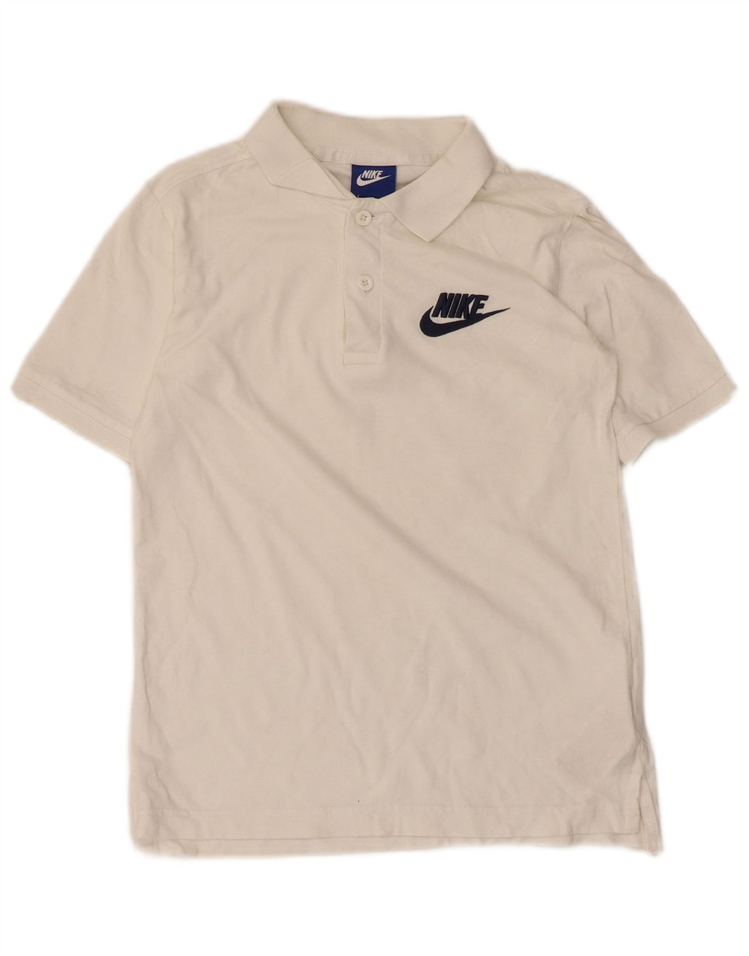 Polo Nike Garçon 10-11 ans Coton Blanc Moyen