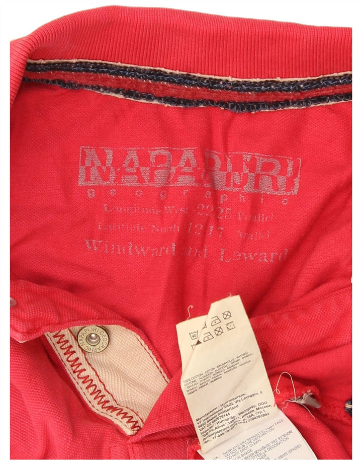 Napapijri Polo Graphique Homme Petit Rouge