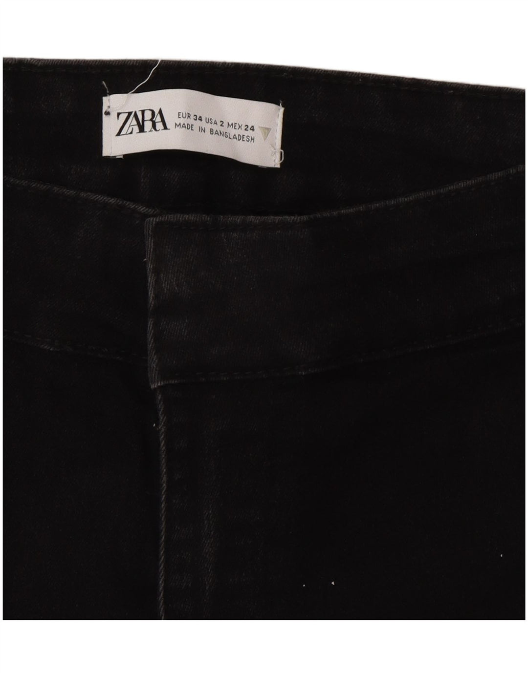 Zara Jean évasé pour femme EU 34 2XS W24 L33 Noir